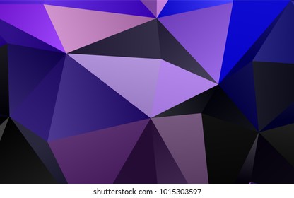 Dark Purple vector shining triangular pattern. A completely new color illustration in a vague style. The elegant pattern can be used as part of a brand book.