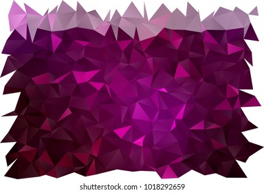 Dark Purple vector shining triangular pattern. Brand-new colored illustration in blurry style with gradient. The best triangular design for your business.
