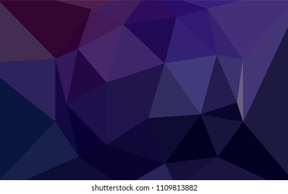 Dark Purple vector shining triangular layout. Colorful abstract illustration with triangles. Brand new style for your business design.