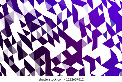 Dark Purple vector shining triangular pattern. Brand new colored illustration in blurry style with gradient. Brand new style for your business design.