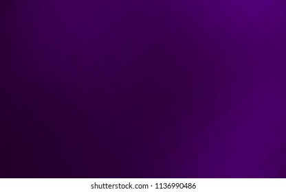 Dark Purple vector shining triangular background. Triangular geometric sample with gradient.  Brand new design for your business.