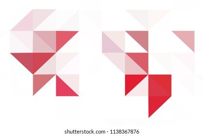 Dark Purple vector shining triangular layout. Modern abstract illustration with triangles. Polygonal design for your web site.