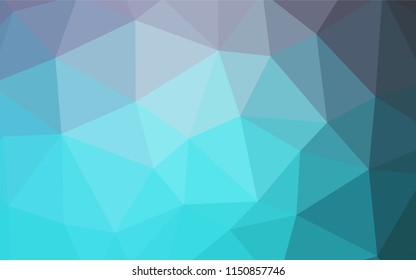 Dark Purple vector shining triangular backdrop. Geometric illustration in Origami style with gradient.  Brand new design for your business.