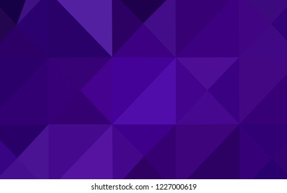 Dark Purple vector shining triangular layout. Polygonal abstract illustration with gradient. The polygonal design can be used for your web site.