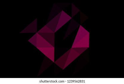 Dark Purple vector shining triangular template. Shining colored illustration in a Brand new style. Elegant pattern for a brand book.
