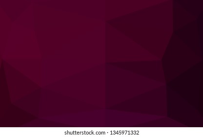 Dark Purple vector shining triangular template. A completely new color illustration in a vague style. The best triangular design for your business.