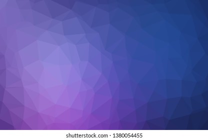 Dark Purple vector shining triangular template. A completely new color illustration in a vague style. Completely new design for your business.