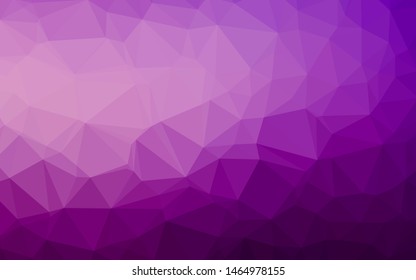 Dark Purple vector shining triangular pattern. A completely new color illustration in a vague style. Elegant pattern for a brand book.