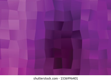 Dark Purple vector shining triangular pattern. An elegant bright illustration with gradient. Template for your brand book.