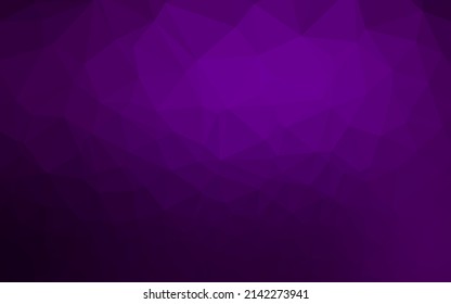 Dark Purple vector shining triangular template. Shining colored illustration in a Brand new style. Elegant pattern for a brand book.