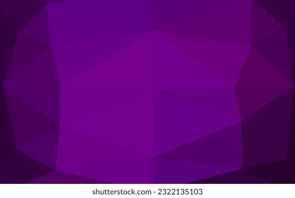 Dark Purple vector shining triangular pattern. Colorful abstract illustration with gradient. Brand new style for your business design.