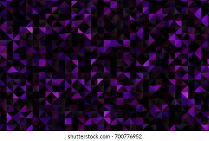 Dark Purple vector shining triangular template. A sample with polygonal shapes. Brand-new style for your business design.
