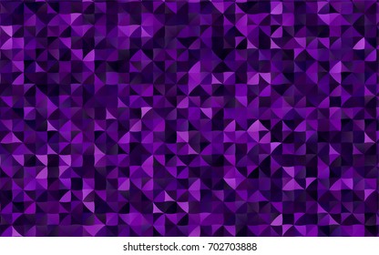 Dark Purple vector shining triangular template. Shining illustration, which consist of triangles. The completely new template can be used for your brand book.