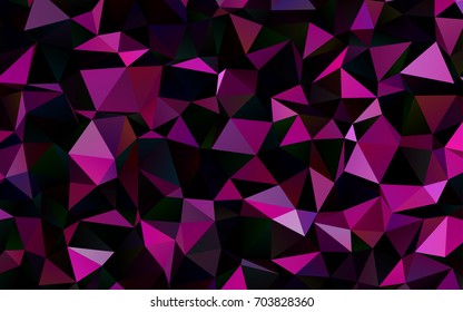 Dark Purple vector shining triangular template. A completely new color illustration in a vague style. The completely new template can be used for your brand book.