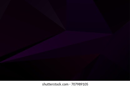 Dark Purple vector shining triangular background. An elegant bright illustration with gradient. The polygonal design can be used for your web site.