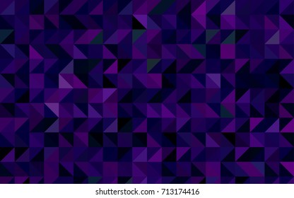 Dark Purple vector shining triangular template. A sample with polygonal shapes. The polygonal design can be used for your web site.