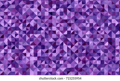 Dark Purple vector shining triangular background. Shining illustration, which consist of triangles. The elegant pattern can be used as part of a brand book.