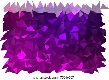 Dark Purple vector shining triangular template. Brand-new colored illustration in blurry style with gradient. The textured pattern can be used for background.