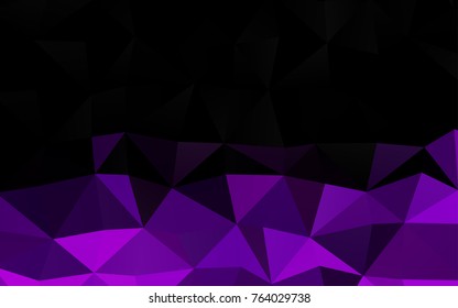 Dark Purple vector shining triangular template. An elegant bright illustration with gradient. A completely new template for your business design.