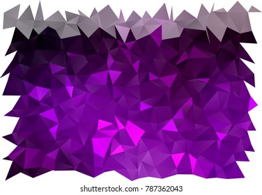 Dark Purple vector shining triangular background. Glitter abstract illustration with an elegant design. The template can be used as a background for cell phones.