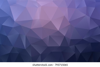 Dark Purple vector shining triangular template. Creative geometric illustration in Origami style with gradient. A completely new template for your business design.