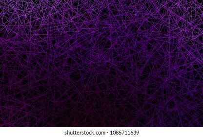 Dark Purple vector of small triangles on white background. Illustration of abstract texture of triangles. Pattern design for banner, poster, cover.