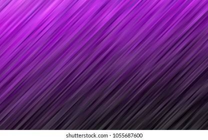 Dark Purple vector template with abstract lines. A completely new color illustration in marble style. The template for cell phone backgrounds.