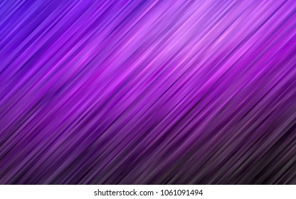 Dark Purple vector template with abstract lines. A sample with blurred bubble shapes. New composition for your brand book.