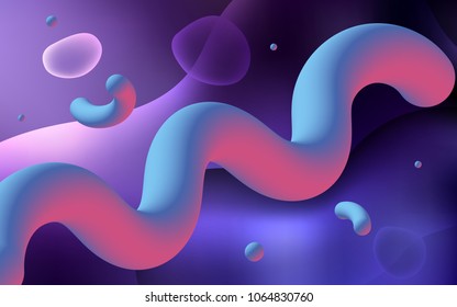 Dark Purple vector template with abstract circles. A vague circumflex abstract illustration with gradient. Textured wave pattern for backgrounds.