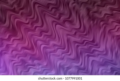 Dark Purple vector template with abstract lines. Modern gradient abstract illustration with bandy lines. Marble design for your web site.