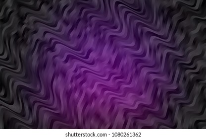 Dark Purple vector template with abstract lines. Shining crooked illustration in marble style. The elegant pattern for brand book.