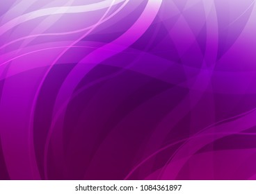 Dark Purple vector template with abstract lines. Modern gradient abstract illustration with bandy lines. A completely new marble design for your business.