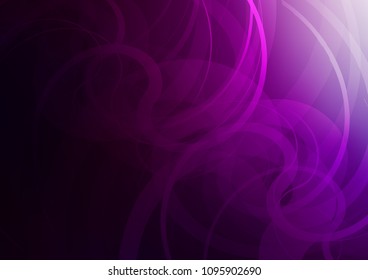 Dark Purple vector template with abstract lines. Glitter abstract illustration with wry lines. The best blurred design for your business.