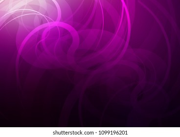 Dark Purple vector template with abstract lines. Glitter abstract illustration with wry lines. The elegant pattern for brand book.
