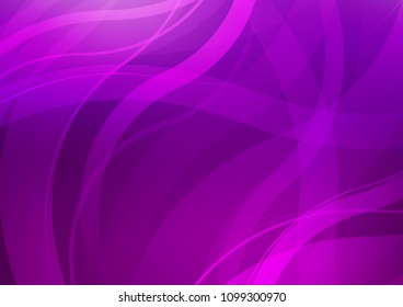 Dark Purple vector template with abstract lines. Blurred geometric sample with gradient bubbles.  Pattern for your business design.