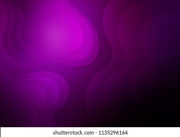 Dark Purple vector template with abstract lines. Brand new colored illustration in marble style with gradient. A completely new marble design for your business.