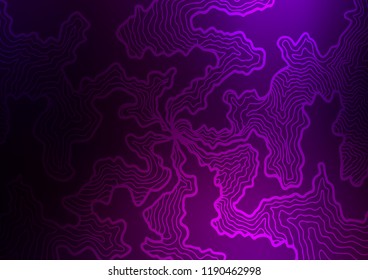 Dark Purple vector template with abstract lines. An elegant bright illustration with gradient. New composition for your brand book.