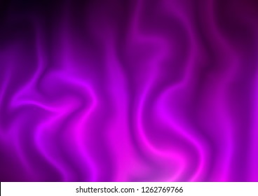 Dark Purple vector template with abstract lines. Colorful abstract illustration with gradient lines. Textured wave pattern for backgrounds.