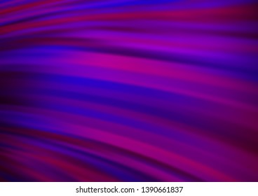 Dark Purple vector template with abstract lines. An elegant bright illustration with gradient. The template for cell phone backgrounds.