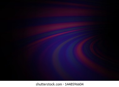 Dark Purple vector template with abstract lines. Blurred geometric sample with gradient bubbles.  A new texture for your  ad, booklets, leaflets.