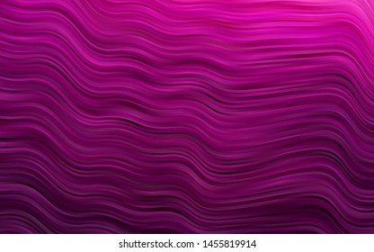 Dark Purple vector template with abstract lines. A completely new color illustration in marble style. Marble style for your business design.
