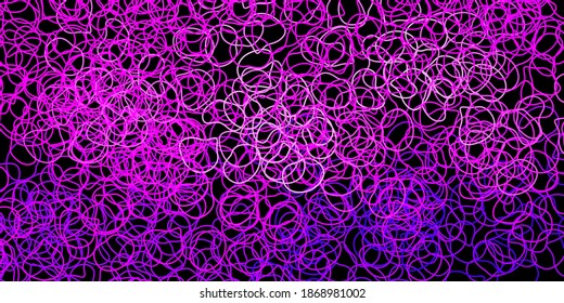 Dark purple vector template with abstract forms. Illustration with colorful shapes in abstract style. Background for cell phones.