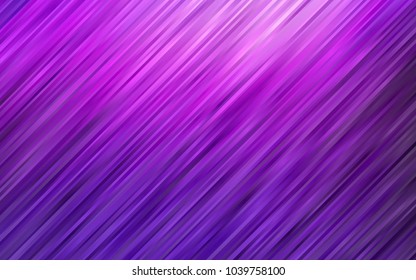 Dark Purple vector template with bent ribbons. A sample with blurred bubble shapes. New composition for your brand book.