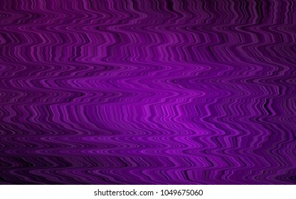 Dark Purple vector template with bent lines. Creative geometric illustration in marble style with gradient. A new texture for your  ad, booklets, leaflets.