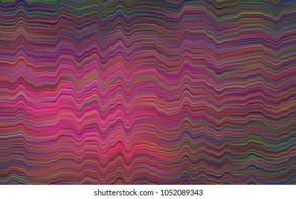Dark Purple vector template with bent lines. Geometric illustration in marble style with gradient.  Brand-new design for your ads, poster, banner.