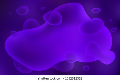 Dark Purple vector template with bent lines. A vague circumflex abstract illustration with gradient. A completely new template for your business design.
