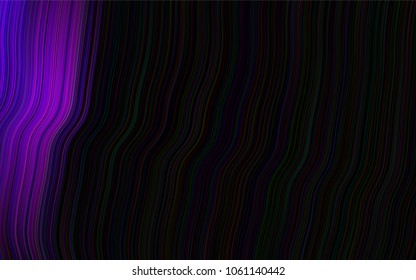 Dark Purple vector template with bent ribbons. Shining crooked illustration in marble style. Marble style for your business design.