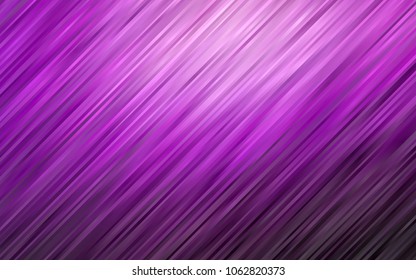 Dark Purple vector template with bent lines. Modern gradient abstract illustration with bandy lines. Textured wave pattern for backgrounds.