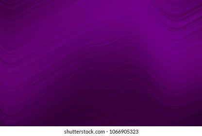 Dark Purple vector template with bent lines. An elegant bright illustration with gradient. A new texture for your  ad, booklets, leaflets.