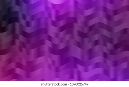 Dark Purple vector template with bent lines. Brand-new colored illustration in marble style with gradient. A new texture for your  ad, booklets, leaflets.